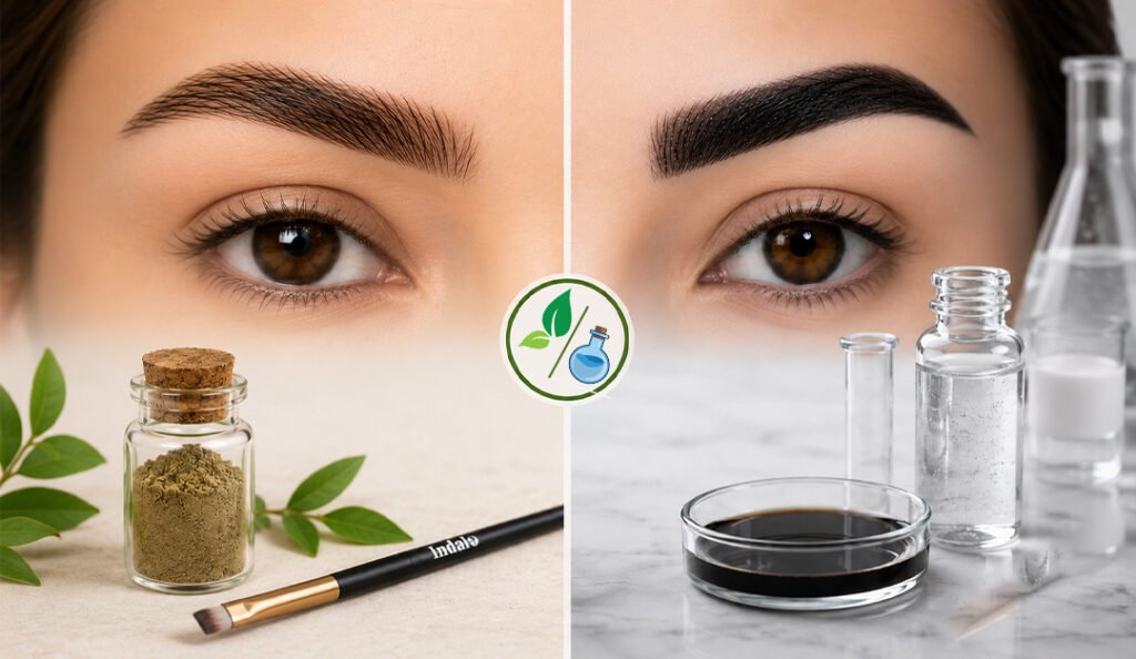 Natural vs Synthetic Eyebrow Tints: Why Henna Is the Chemical-Free Choice